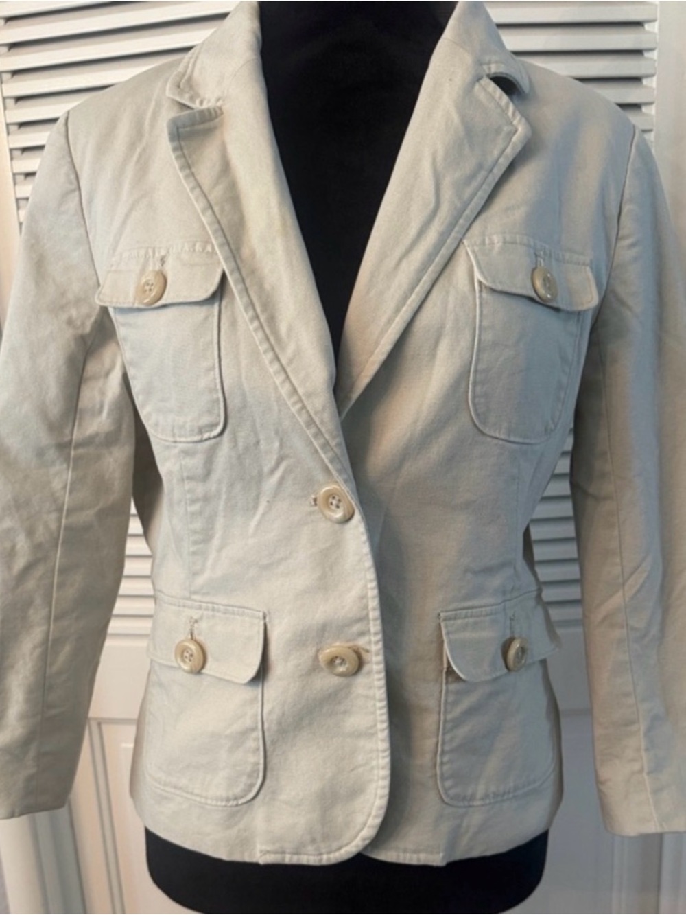 Merona Light Beige Tailored Button-Front Blazer